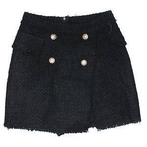 Storets Wool Skirt Gold Buttons